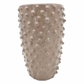 Sivo-ružová keramická váza PT LIVING Spotted, výška 25 cm