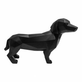 Čierna dekorácia PT LIVING Origami Dog
