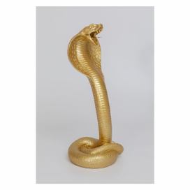 Dekoratívna soška v zlatej farbe Kare Design Snake Bonami.sk