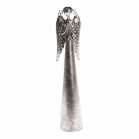 Kovová dekorácia v tvare modliaceho sa anjela Dakls, výška 16,5 cm Bonami.sk