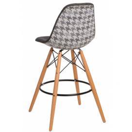  Barová stolička P016V Pattern sivá pepito