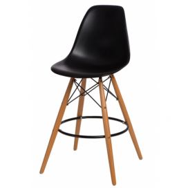  Barová stolička P016V PP čierna