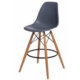  Barová stolička P016V PP tmavo šedá