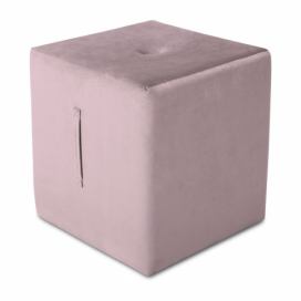Ružový puf Mazzini Sofas Margaret, 40 × 45 cm