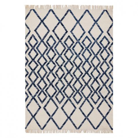 Béžovo-modrý koberec Asiatic Carpets Hackney Diamond, 160 x 230 cm Bonami.sk