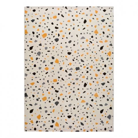 Biely koberec Universal Adra Punto, 57 x 110 cm Bonami.sk