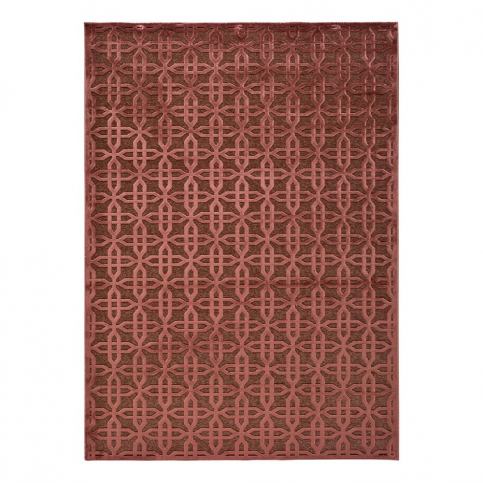 Červený koberec z viskózy Universal Margot Copper, 60 x 110 cm Bonami.sk