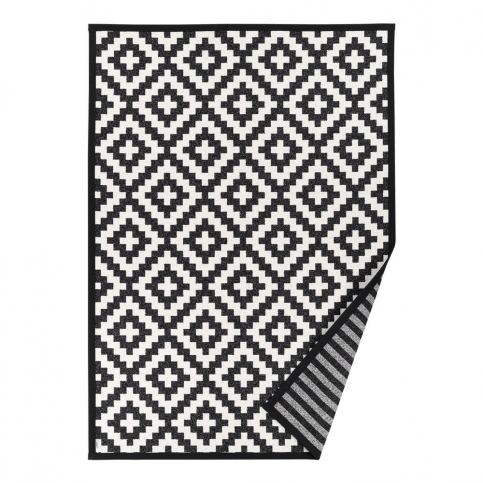 Čierno-biely vzorovaný obojstranný koberec Narma Viki, 140 × 200 cm Bonami.sk