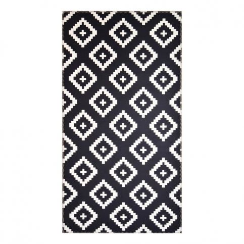 Čierno-biely koberec Vitaus Geo Winston, 80 x 150 cm Bonami.sk