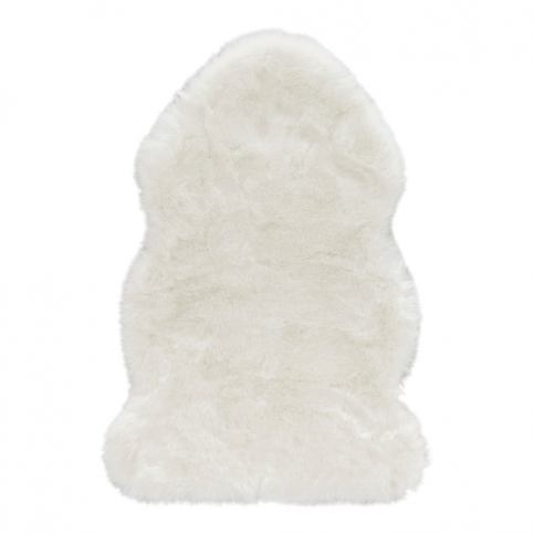 Biela umelá kožušina Mint Rugs Uni Soft, 140 × 90 cm Bonami.sk