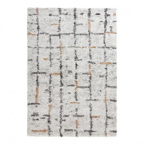 Krémovobiely koberec Mint Rugs Grid, 80 x 150 cm Bonami.sk