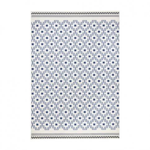 Modro-biely koberec Zala Living Cubic, 70 × 140 cm Bonami.sk