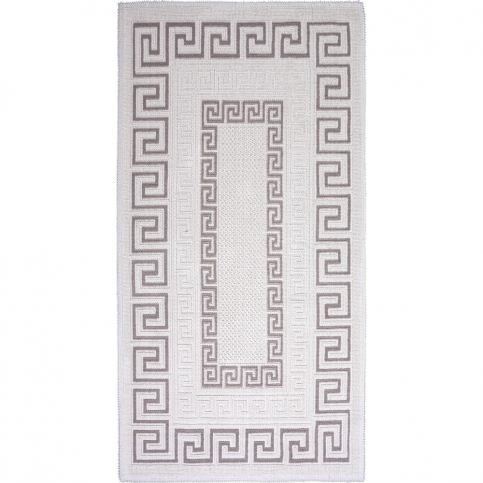 Sivo-béžový bavlnený koberec Vitaus Versace, 100 × 150 cm Bonami.sk