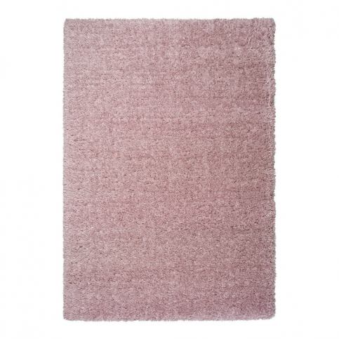 Ružový koberec Universal Floki Liso, 60 × 120 cm Bonami.sk