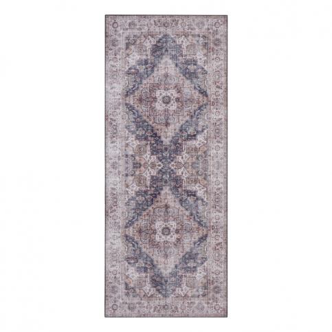 Sivo-béžový koberec Nouristan Sylla, 80 x 200 cm Bonami.sk