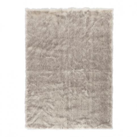 Hnedý koberec z umelej kožušiny Mint Rugs Soft, 170 × 120 cm Bonami.sk