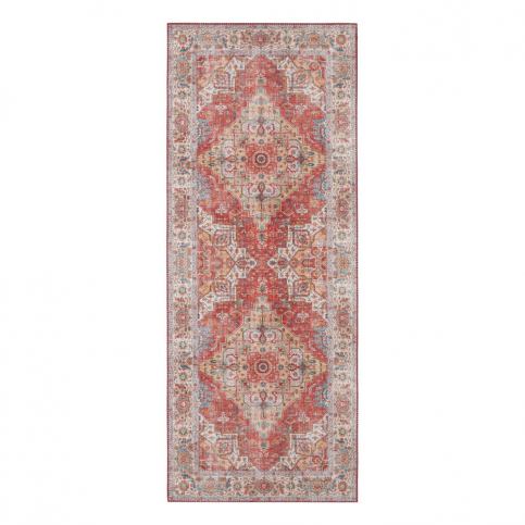 Tehlovočervený koberec Nouristan Sylla, 80 x 200 cm Bonami.sk