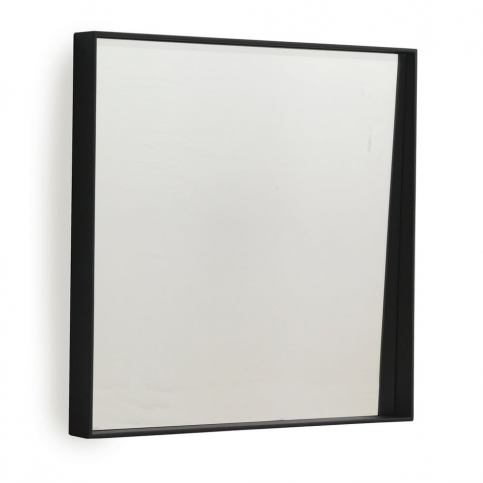 Čierne nástenné zrkadlo Geese Thin, 40 × 40 cm Bonami.sk