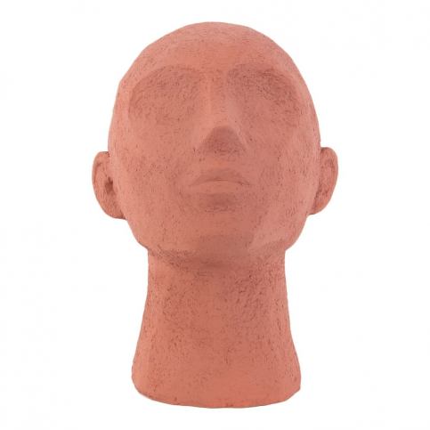 Terakotovooranžová dekoratívna soška PT LIVING Face Art, výška 22,8 cm Bonami.sk