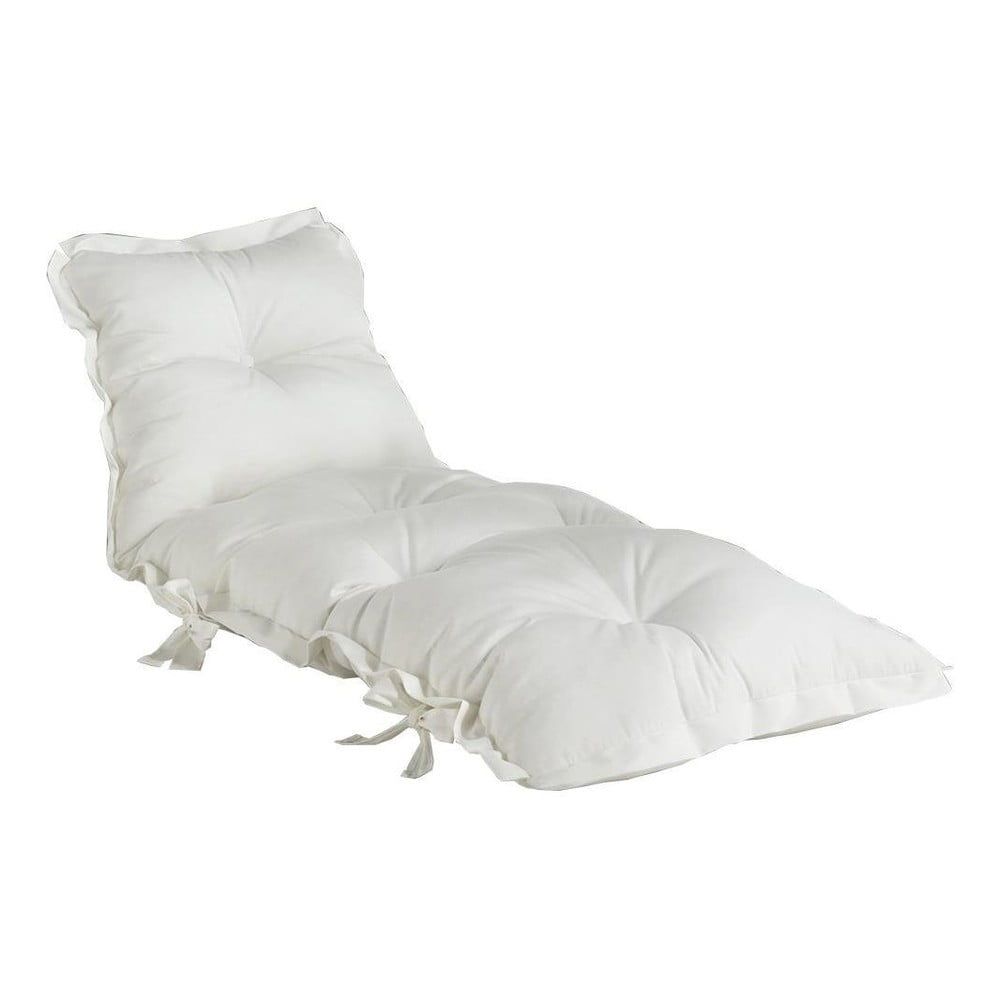Biely variabilný futón vhodný do exteriéru Karup Design OUT™ Sit&Sleep White - Bonami.sk