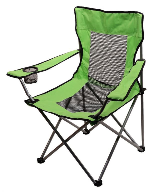 CATTARA Kempingová skladacie stoličky zelená s držákem na pití NET max 110kg, 2,1 kg - Kokiskashop.sk