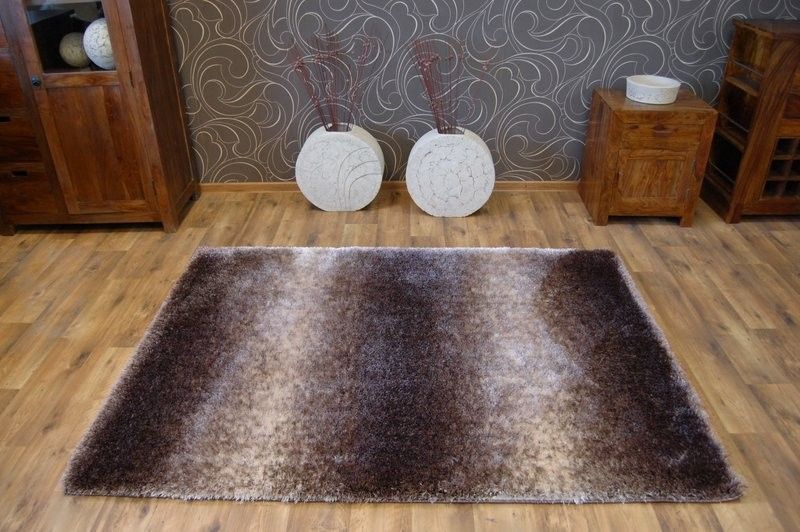 Kusový koberec SHAGGY SOFT - 3D EDWARD béžový / kávový - Houseland.sk