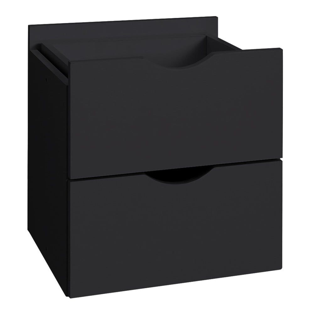 Čierna dvojitá zásuvka do regálu Støraa Kiera, 33 × 33 cm - Bonami.sk