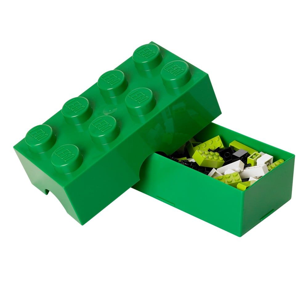 Tmavozelený desiatový box LEGO® - Bonami.sk