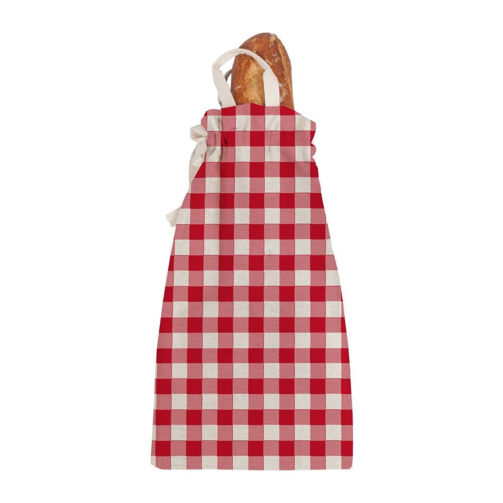 Látková taška na pečivo Linen Couture Linen Bread Bag Red Vichy - Bonami.sk