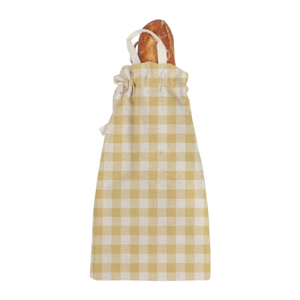 Látková taška na pečivo Linen Couture Linen Bread Bag Yellow Vichy - Bonami.sk