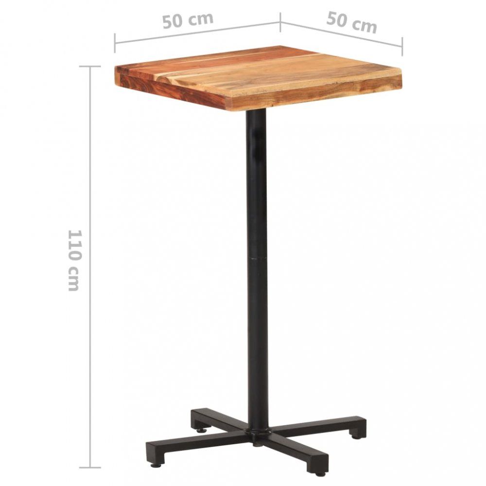 Barový stôl hnedá / čierna Dekorhome 50x50x110 cm - dekorhome.sk