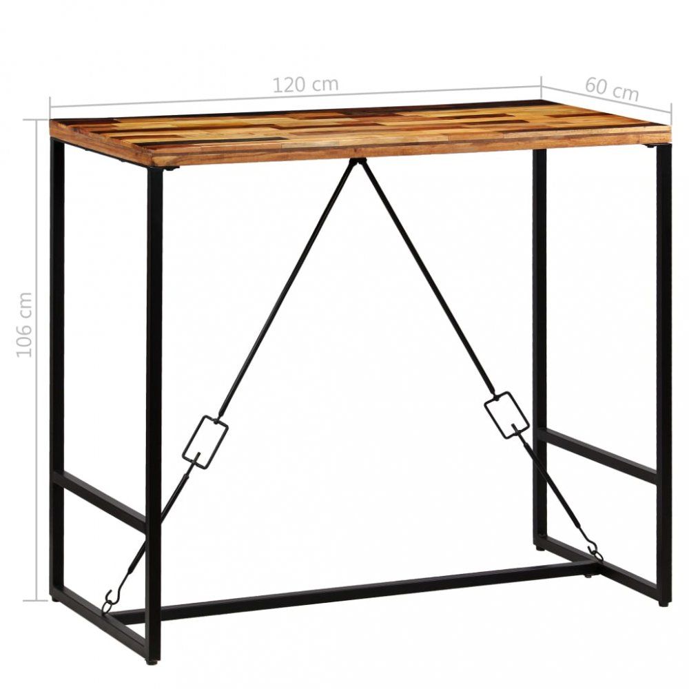 Barový stôl recyklované drevo Dekorhome 120x60x106 cm - dekorhome.sk