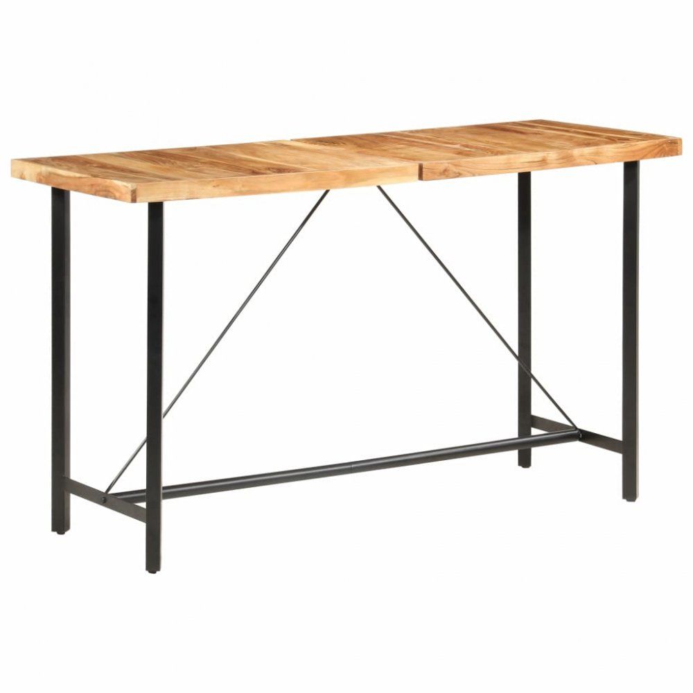 Barový stôl masívne drevo / oceľ Dekorhome - dekorhome.sk