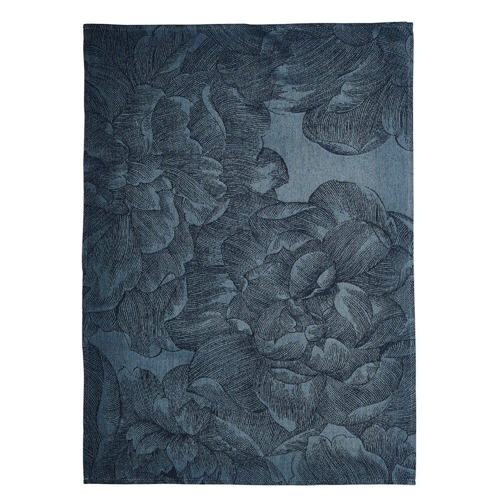 Modrá kuchynská utierka z bavlny Södahl Rose, 50 x 70 cm - Bonami.sk