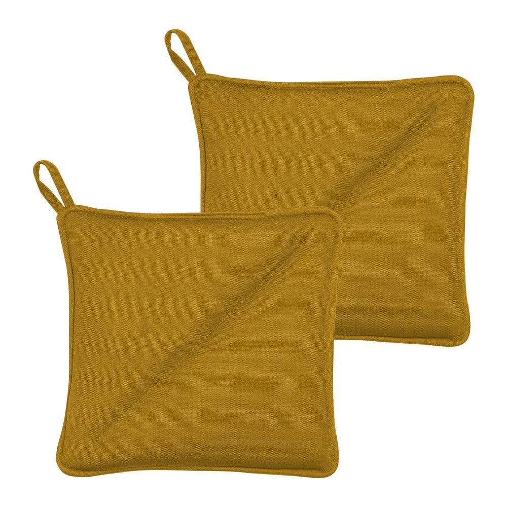 Súprava 2 žltých chňapiek z bavlny Södahl - Bonami.sk