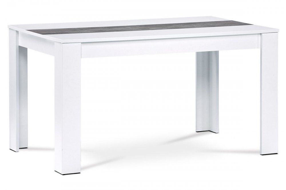 Jedálenský stôl 138x80 DT-P140 dyha Autronic Biela - dekorhome.sk