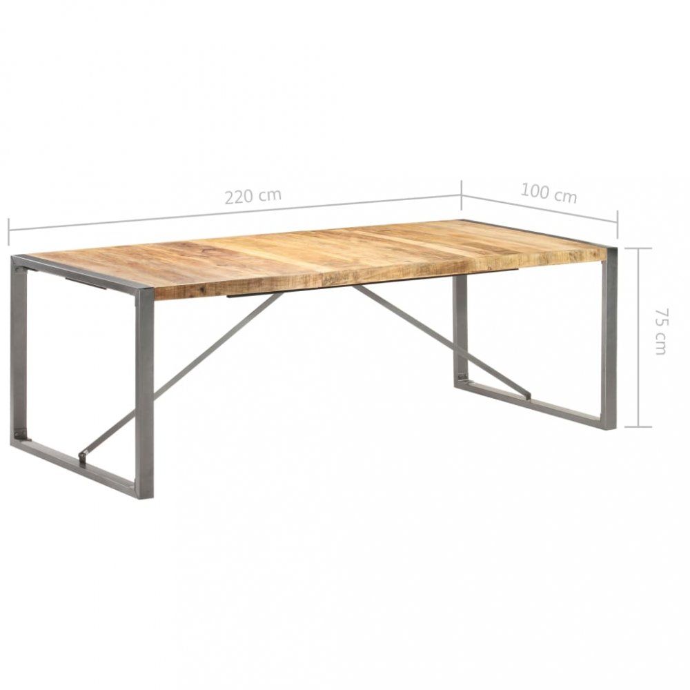 Jedálenský stôl hnedá / sivá Dekorhome 220x100x75 cm - dekorhome.sk