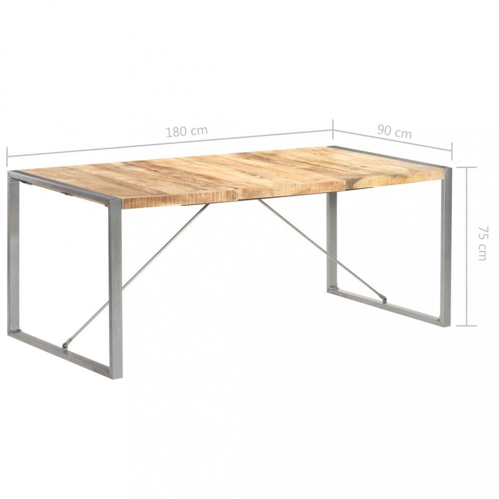 Jedálenský stôl hnedá / sivá Dekorhome 180x90x75 cm - dekorhome.sk