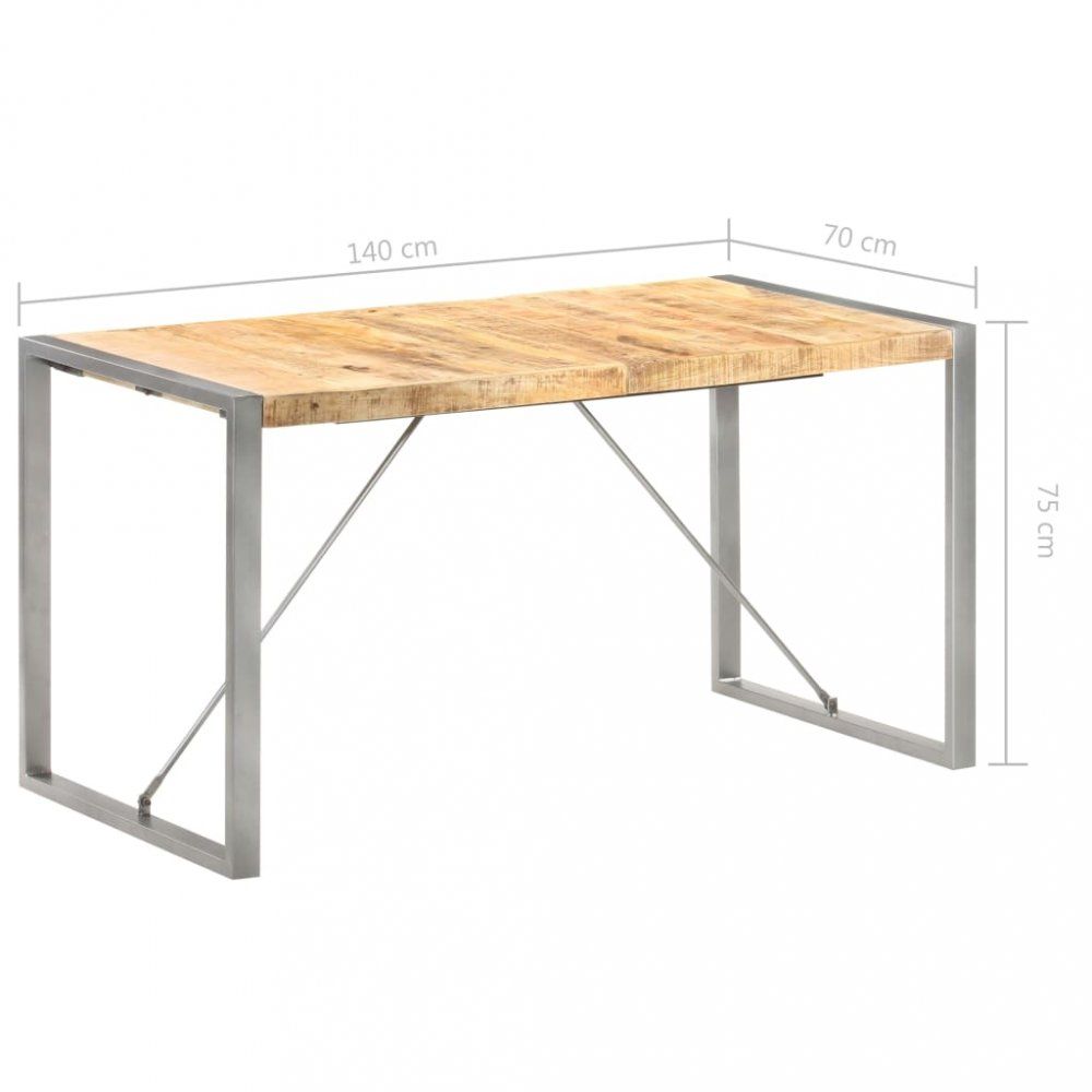 Jedálenský stôl hnedá / sivá Dekorhome 140x70x75 cm - dekorhome.sk