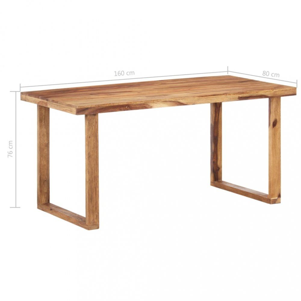Jedálenský stôl masívne drevo Dekorhome 160x80x76 cm - dekorhome.sk