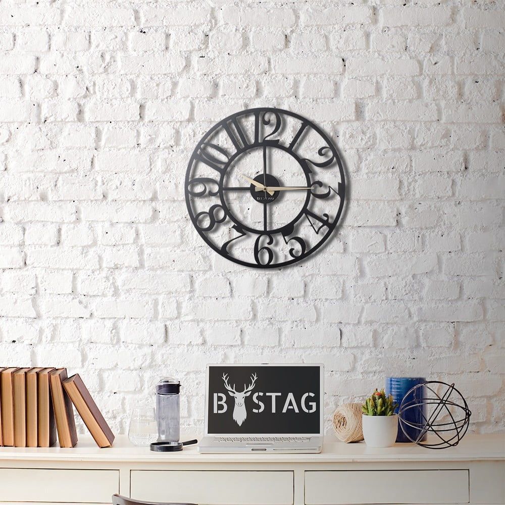 Kovové nástenné hodiny The Old Times, 50 × 50 cm - Bonami.sk