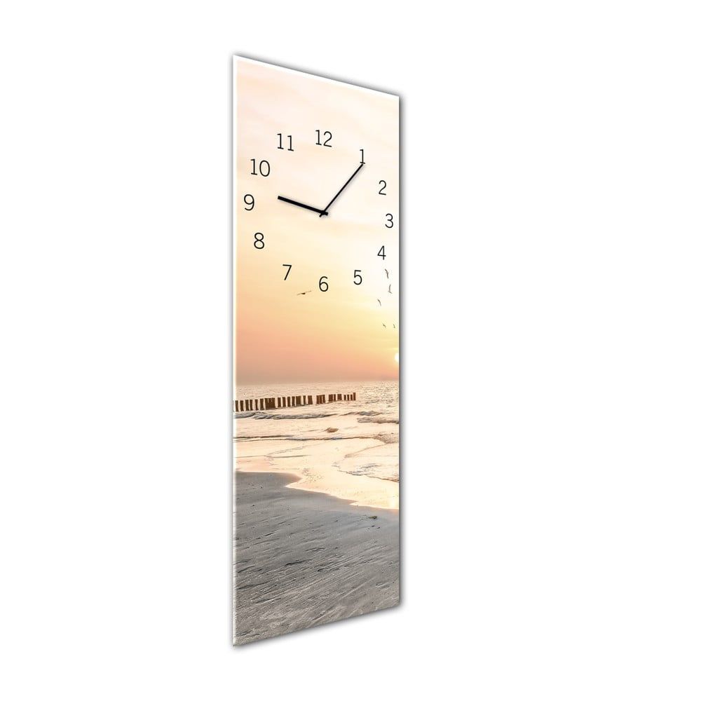 Nástenné hodiny Styler Glassclock Beach, 20 × 60 cm - Bonami.sk
