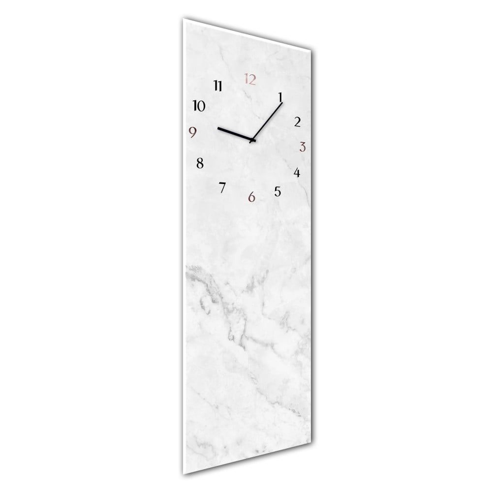 Nástenné hodiny Styler Glassclock Marble, 20 × 60 cm - Bonami.sk