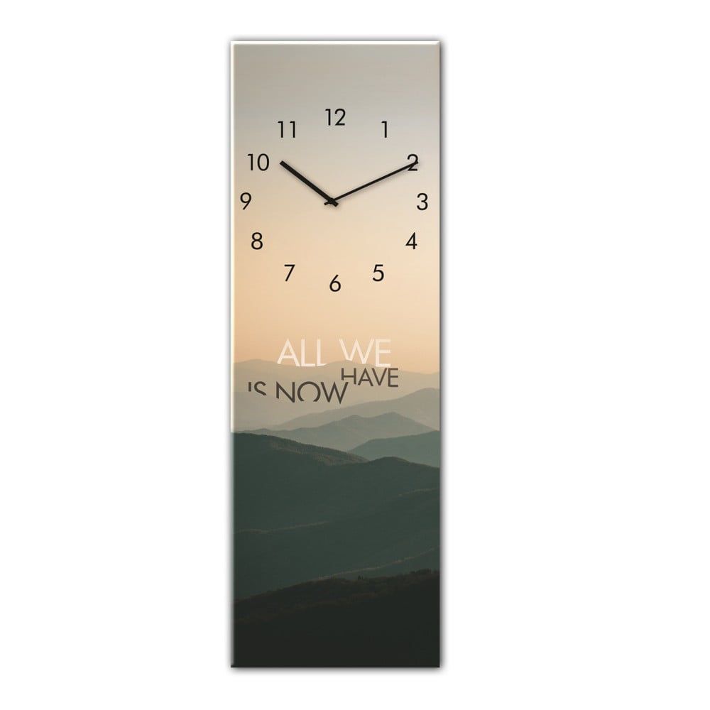 Nástenné hodiny Styler Glassclock Mountains, 20 × 60 cm - Bonami.sk