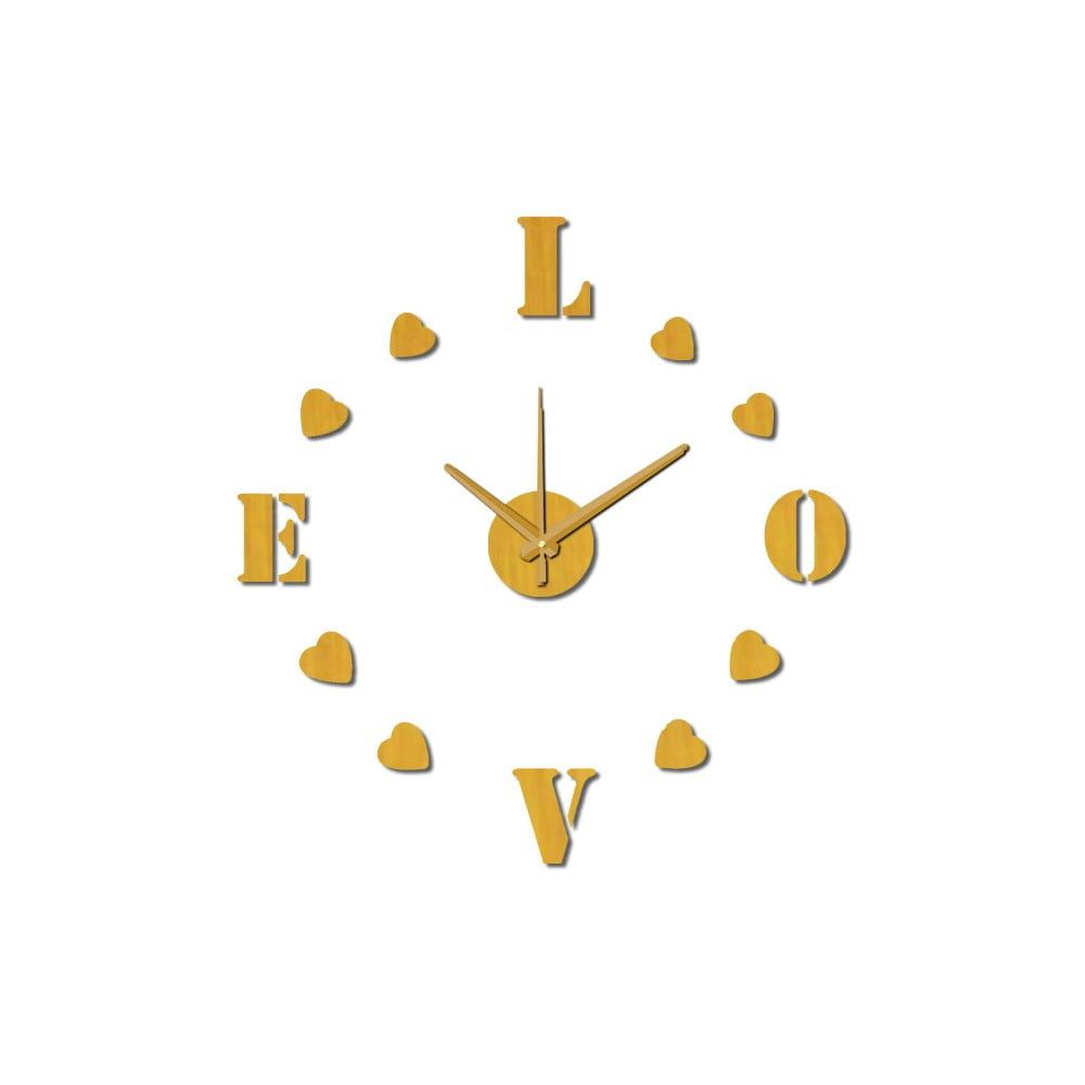 Nástenné nalepovacie hodiny Mauro Ferretti Love, ⌀ 60 cm - Bonami.sk