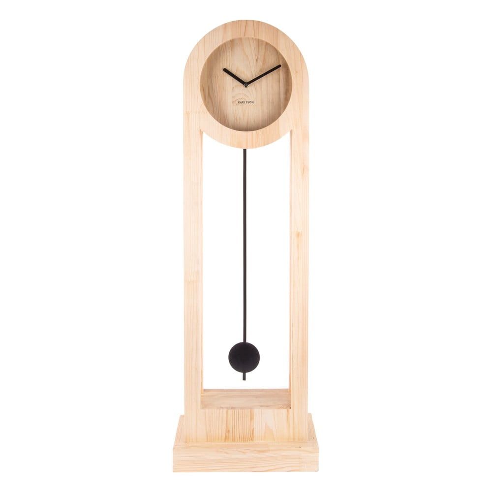Stojacie drevné hodiny Karlsson Lena, výška 100 cm - Bonami.sk