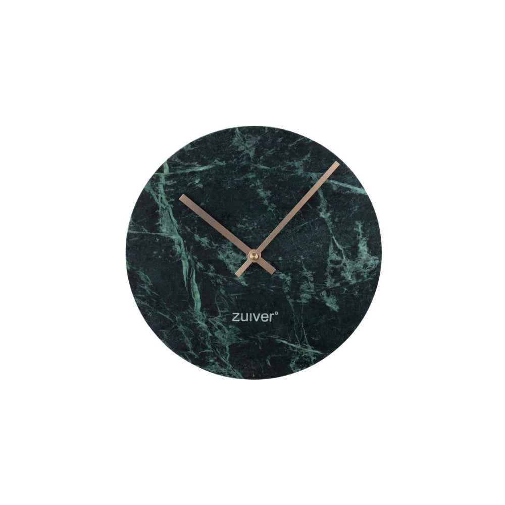 Zelené nástenné mramorové hodiny Zuiver Marble Time - Bonami.sk