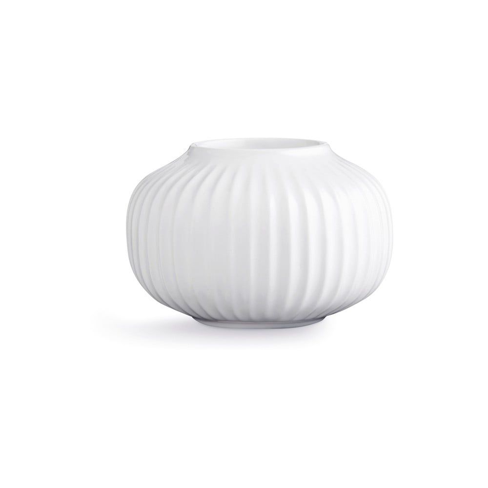 Biely porcelánový svietnik na čajové sviečky Kähler Design Hammershoi, ⌀ 10 cm - Bonami.sk