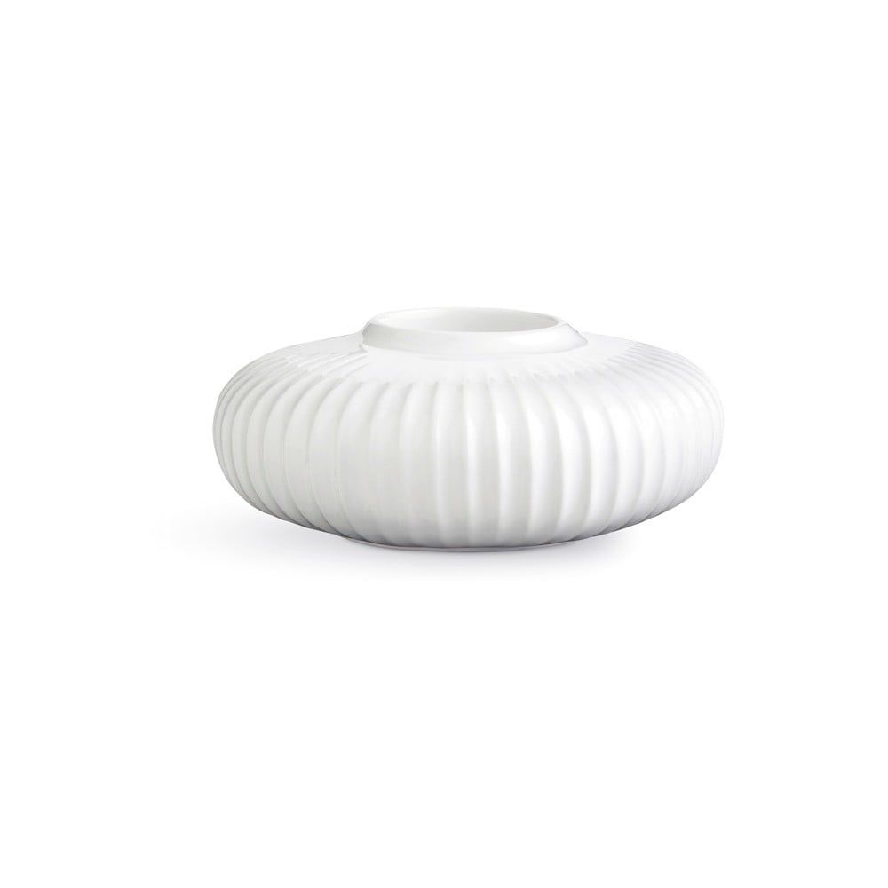 Biely porcelánový svietnik na čajové sviečky Kähler Design Hammershoi, ⌀ 13 cm - Bonami.sk