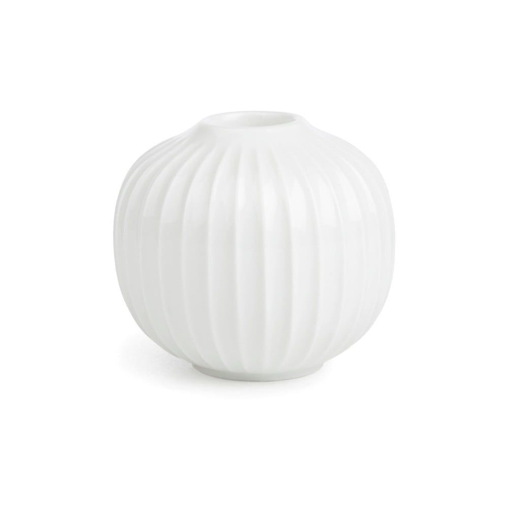 Biely porcelánový svietnik Kähler Design Hammershoi, ⌀ 7,5 cm - Bonami.sk